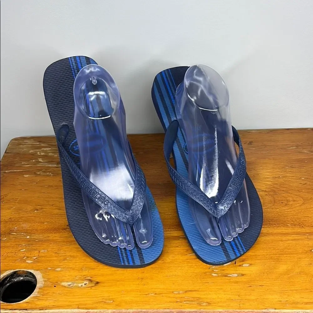 Havaianas Navy and Blue Flip Flops